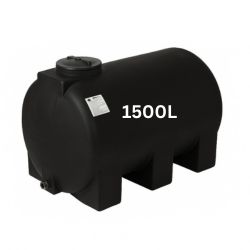 Zwarte drinkwatertank 1500 liter