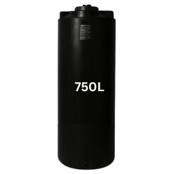 Zwarte drinkwatertank 750 liter