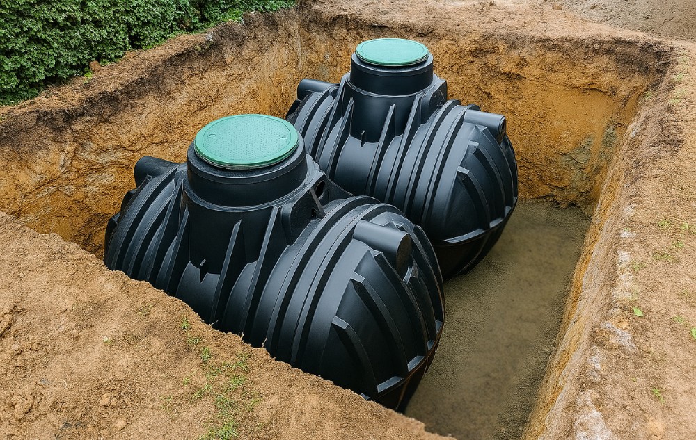 Ondergrondse watertanks